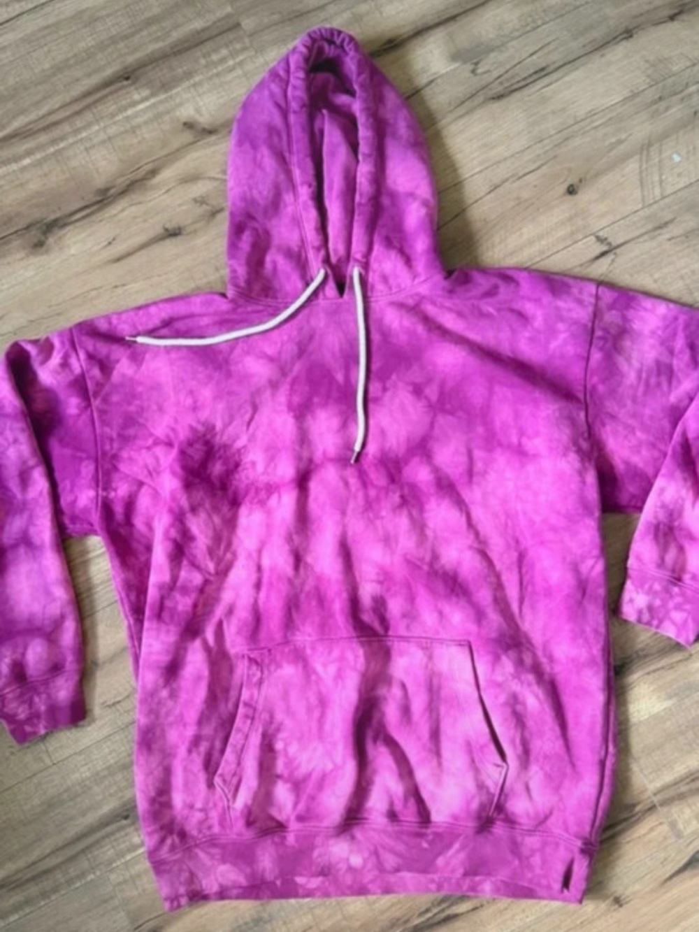 GAP Pink Tie-Dye Zip-Up Hoodie